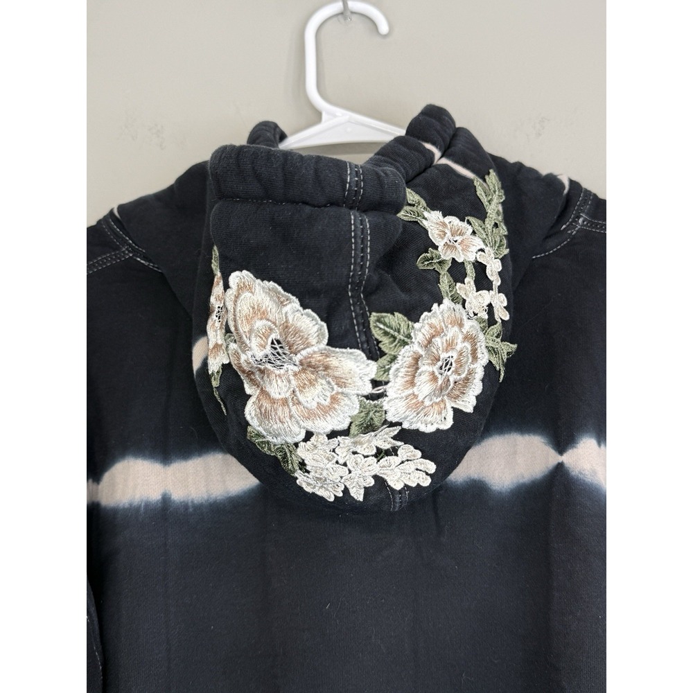 Civil Regime Hoodie Medium Floral Embroidered Tie Dye - Picture 7 of 14